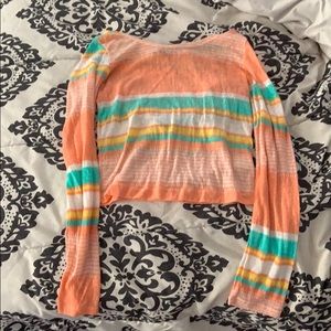 Bright pink thin layered top